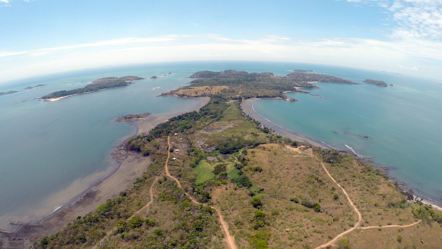 Aerial view of Peninsula Punta Bejuco, Panama