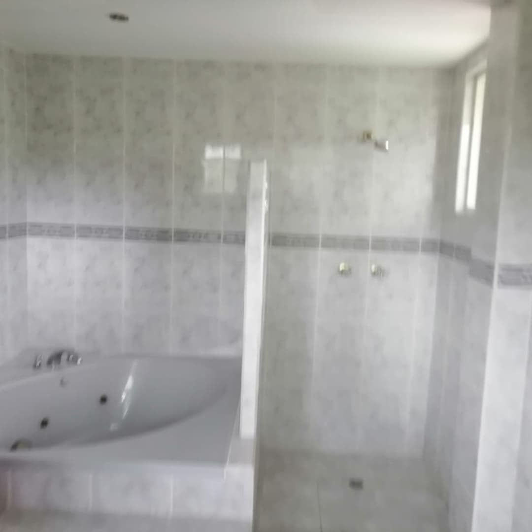 Bathroom before construction, Boquete, Chiriqui Province.