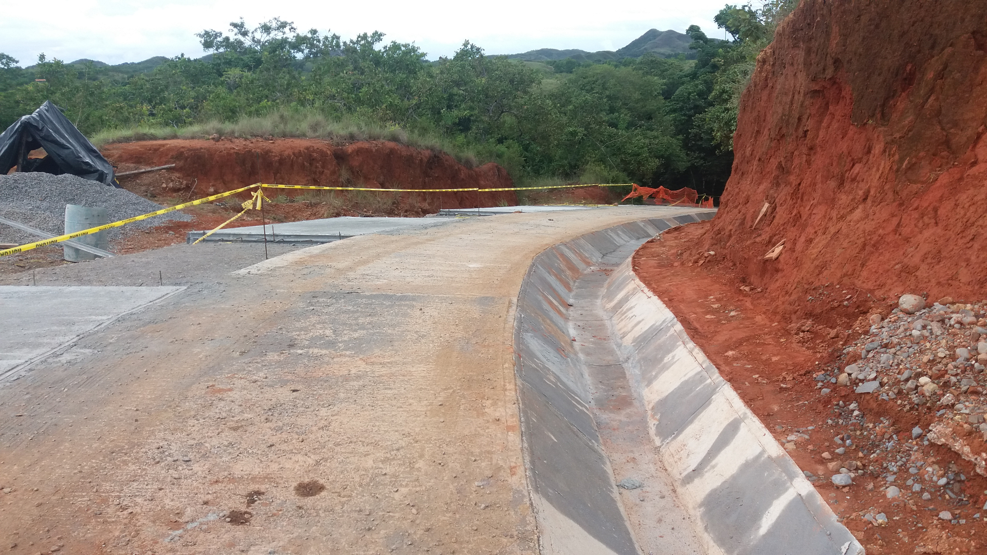 Road construction process, Boca Chica
